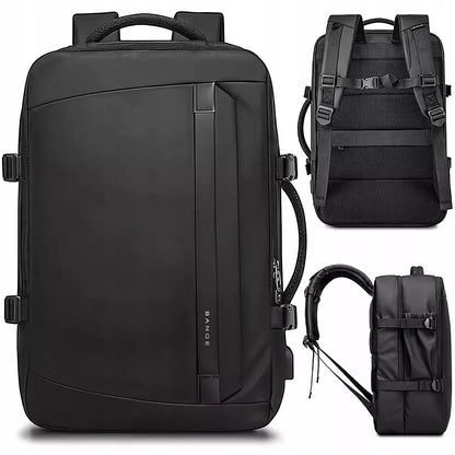 Verslo kelioninė kuprinė 15,6″ – neperšlampama, talpi, su USB
