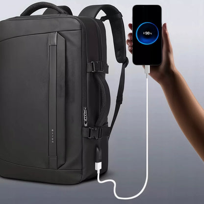 Verslo kelioninė kuprinė 15,6″ – neperšlampama, talpi, su USB