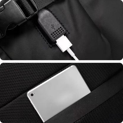 Verslo kelioninė kuprinė 15,6″ – neperšlampama, talpi, su USB