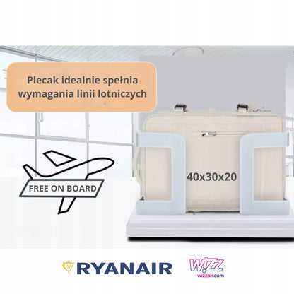 Kabininė rankinė 40×30×20 cm – USB-C, Ryanair