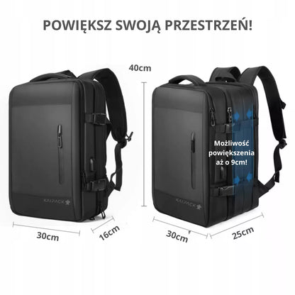 Kabininė kelioninė kuprinė 40×30×20 cm – USB-C, Ryanair