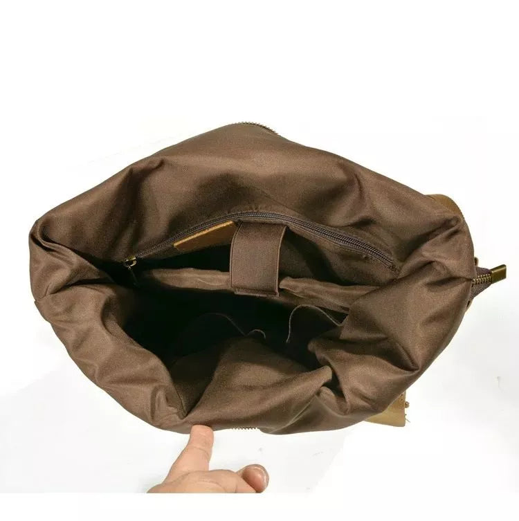 KELIONĖS KUprinė, TURISTINĖ, TALPI, VINTAGE, EKOODINĖ, RUDOS, DROBINĖ