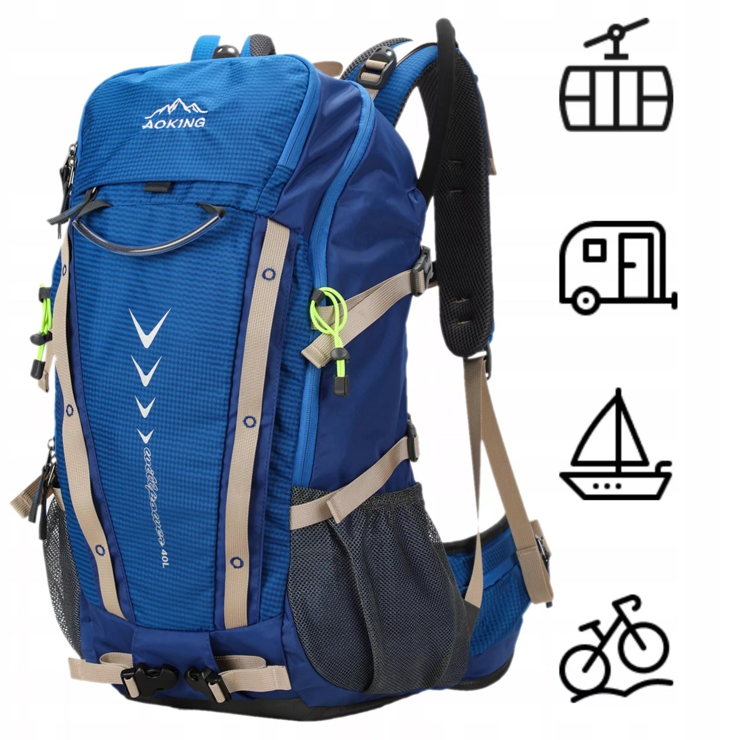 Turistinė kuprinė 35 L  – mėlyna