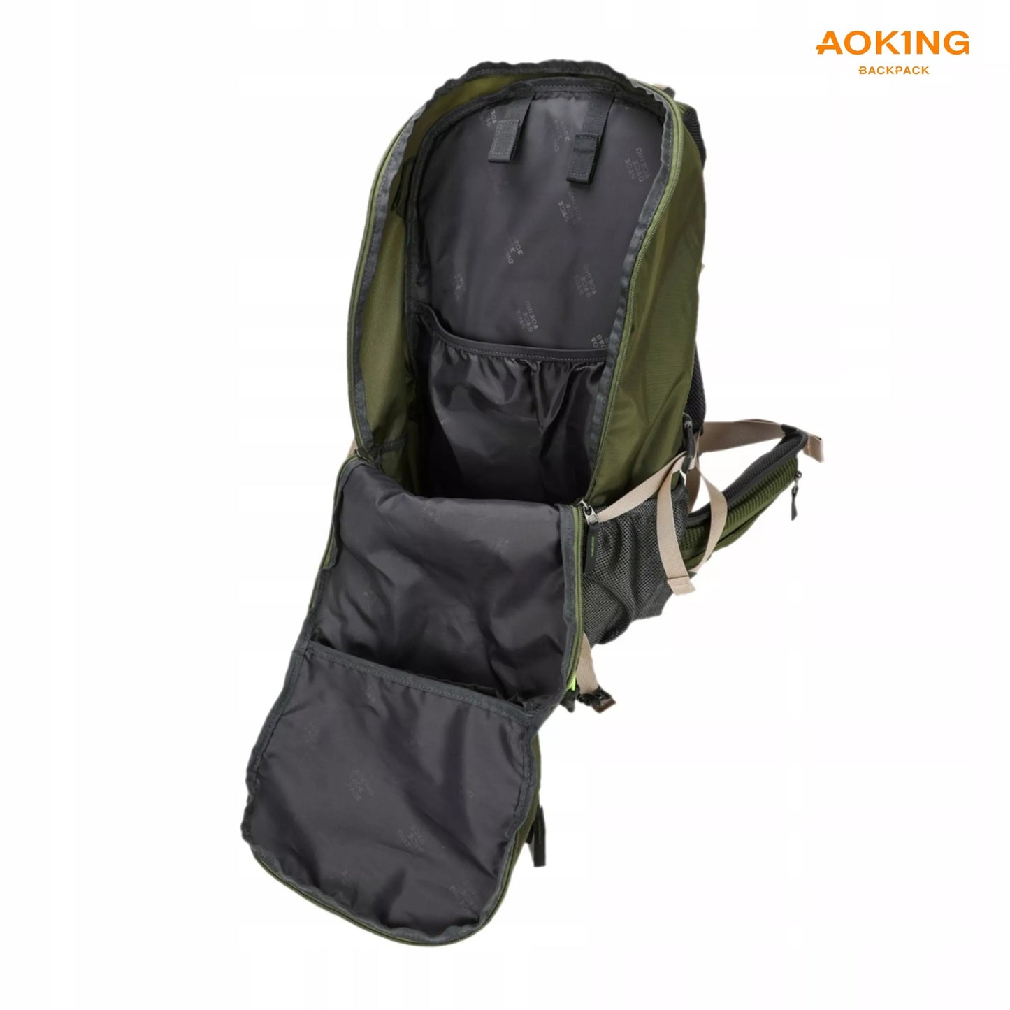 Kuprinė 35L , 9 kišenės ŽALIA