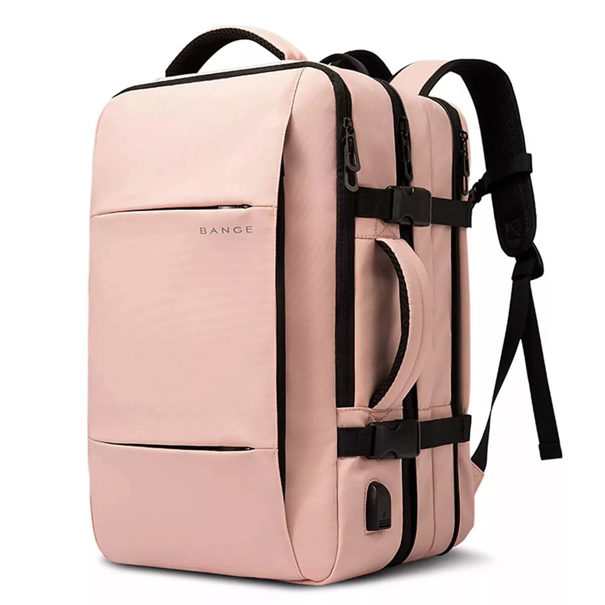 Vandeniui atspari daugiafunkcinė kuprinė 15,6″ – kelioninė, su USB