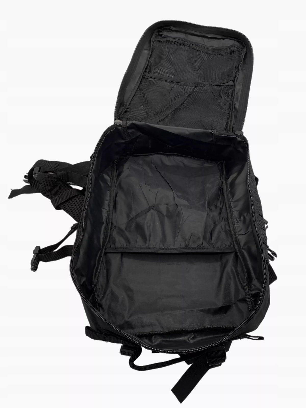 TAKTYCZNY PLECAK WOJSKOWY 45L LASER CUT CZARNY MOLLE MILITARNY TURYSTYCZNY