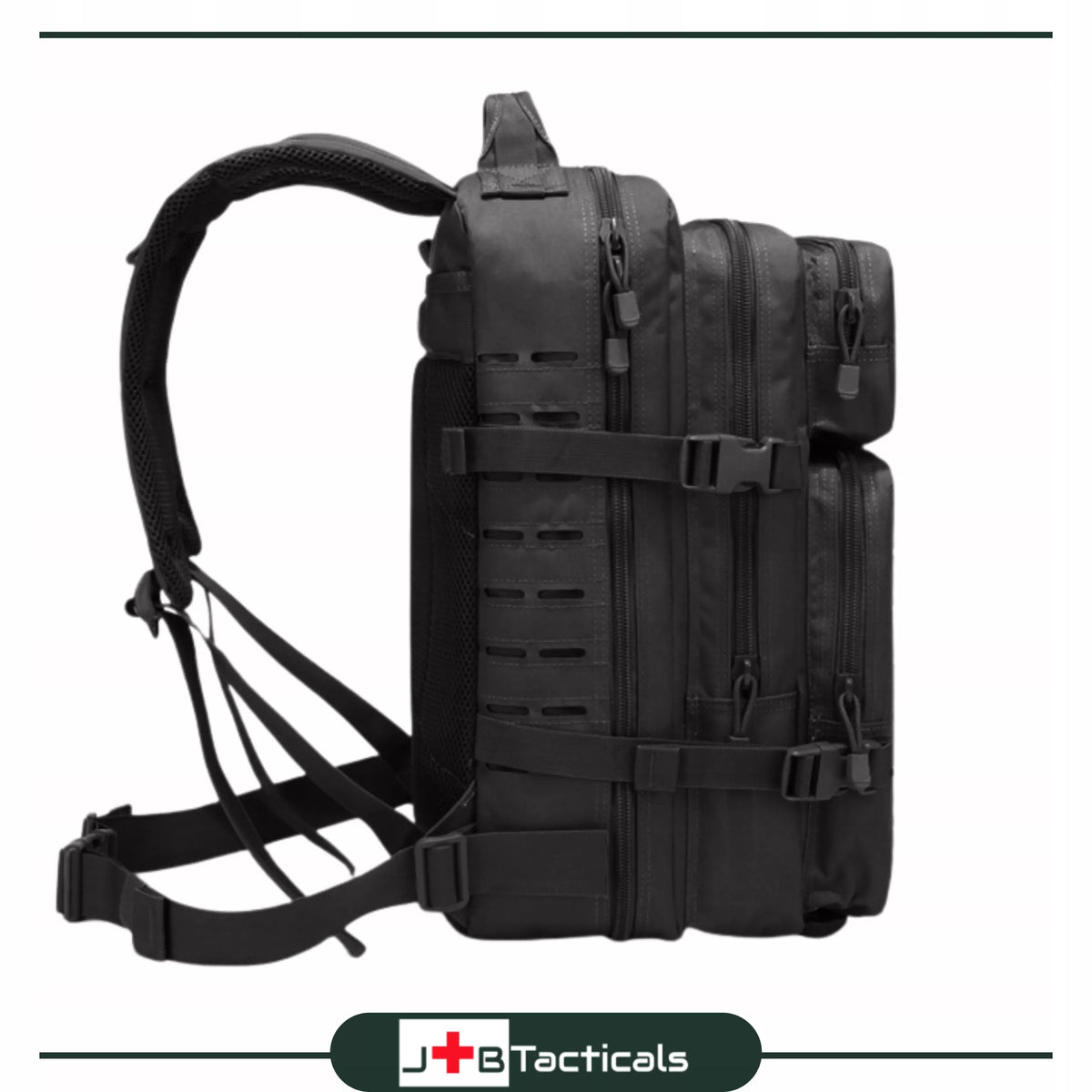 TAKTYCZNY PLECAK WOJSKOWY 45L LASER CUT CZARNY MOLLE MILITARNY TURYSTYCZNY