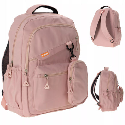 Moteriška kuprinė - 25 L, lengva, kelioninė, turistinė, rožinė, talpi