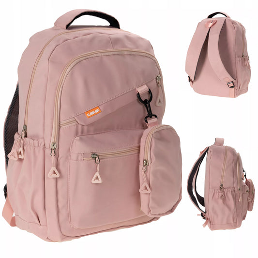 Moteriška kuprinė - 25 L, lengva, kelioninė, turistinė, rožinė, talpi