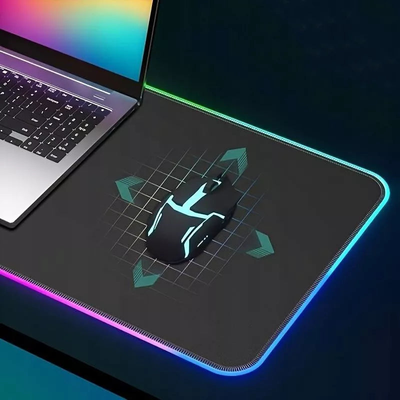 LED RGB XXL 80x30 žaidimų pelės kilimėlis