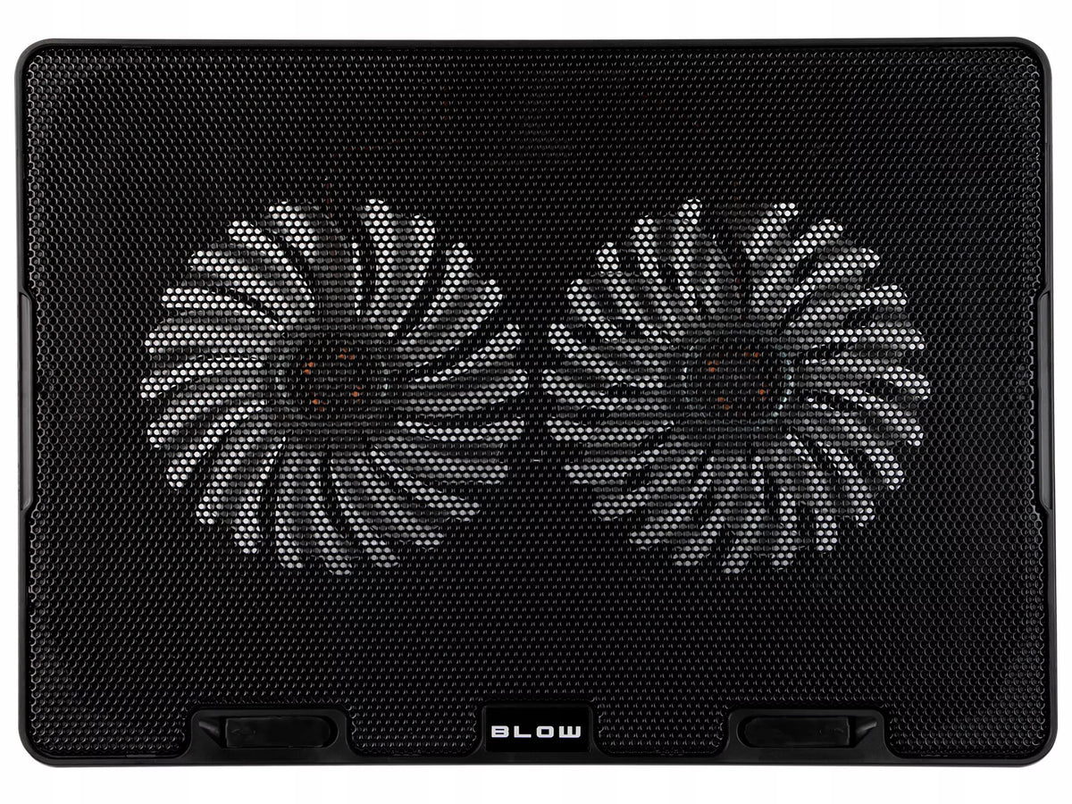 AUŠINIMO STOVAS NEŠIOJAMAM KOMPIUTERIUI 12-17" REGLIUOJAMAS 2 VENTILIATORIAI USB LED