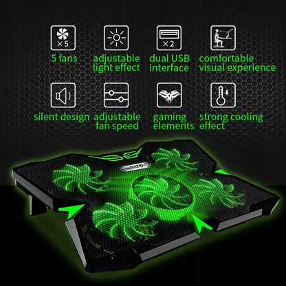 Aušinimo stovas nešiojamajam kompiuteriui 12-17' COOLING PAD