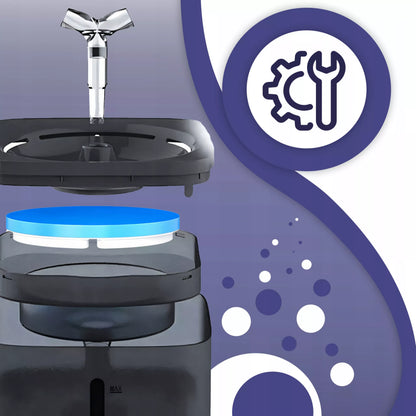 Automatinis vandens dubenėlis katei ir šuniui –  su dėklu ir filtru