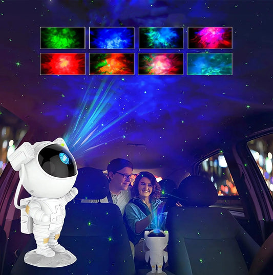 Astronautas žvaigždžių projektorius lazerinė naktinė LED lempa vaikams