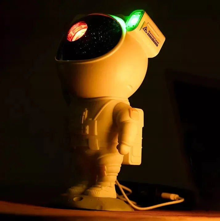 Astronautas žvaigždžių projektorius vaikams, naktinė LED lempa