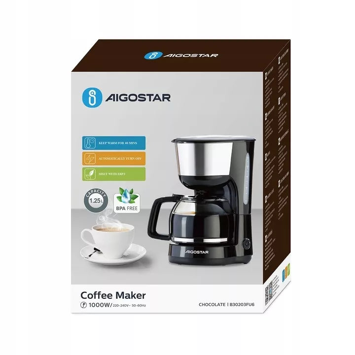 Lašelinė kavavirė Aigostar 1,25 l, 1000 W