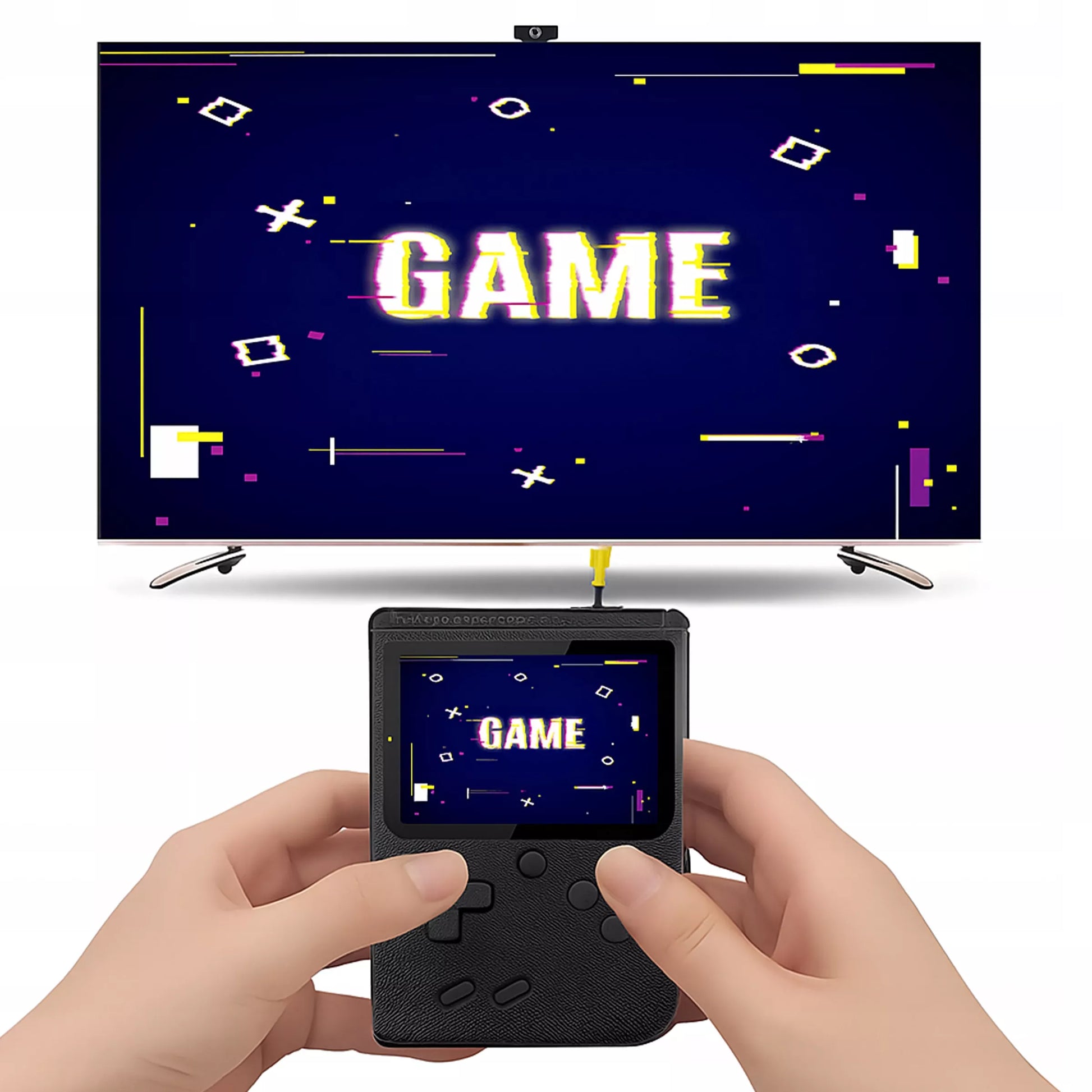 Mini retro žaidimų konsolė (400+ žaidimų) su TV funkcija