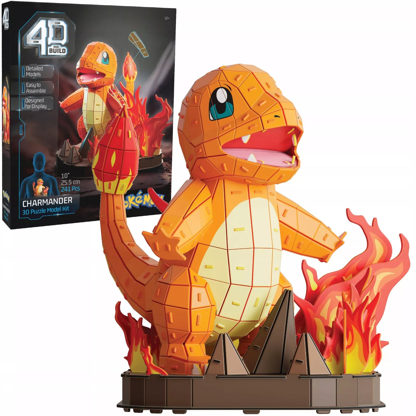 3D dėlionė „Charmander“ – Pokémon 4D konstrukcinė dėlionė, 25,5 cm