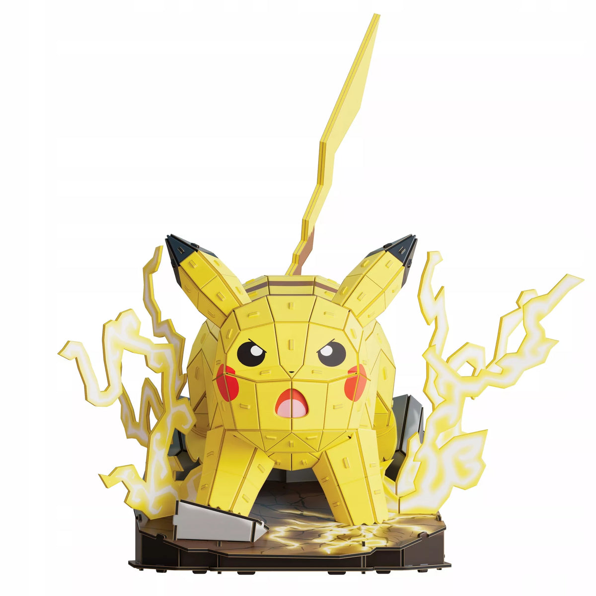 4D dėlionė „Pokémon Pikachu“ – 3D modelis surinkimui, 201 detalė (33 cm)