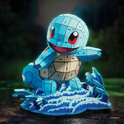 4D dėlionė „Pokémon Squirtle“ – 3D modelis surinkimui, 180 detalių (23,5 cm)