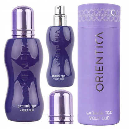 Moteriški kvepalai Orientica Violet Oud saldūs pudriniai vaisiniai unisex