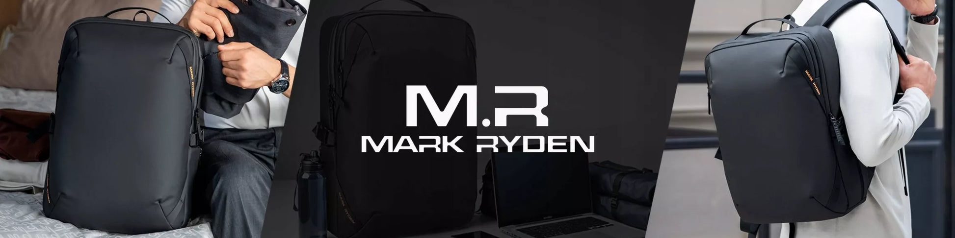 Kuprinė MARK RYDEN nešiojamam kompiuteriui 15.6" miesto jaunimo vandeniui atspari juoda