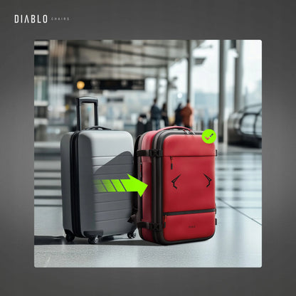 Vakuuminė kelioninė kuprinė nešiojamam kompiuteriui Diablo Chairs Backpack Air, bordinė