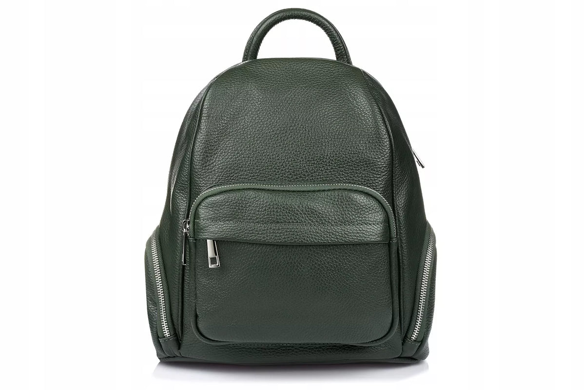 Elegantiška moteriška odinė kuprinė Beltimore, talpi A4 formato premium klasės