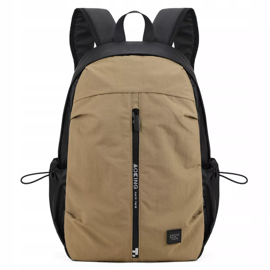 Mokyklos jaunimo kuprinė Aoking CitySeeker 23L su vieta nešiojamam kompiuteriui, chaki spalvos