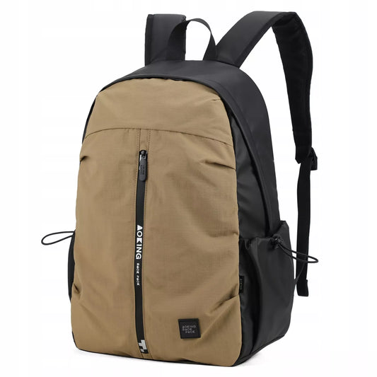 Mokyklos jaunimo kuprinė Aoking CitySeeker 23L su vieta nešiojamam kompiuteriui, chaki spalvos