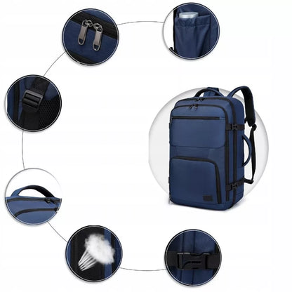 Kuprinė-lagaminas Ryanair 55x40x20 cm lėktuvui, didelis rankinis bagažas Flex