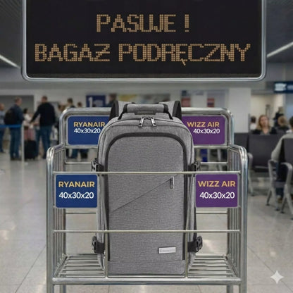 Lėktuvo kuprinė RYANAIR 40x20x25 kabininis kelioninis bagažas