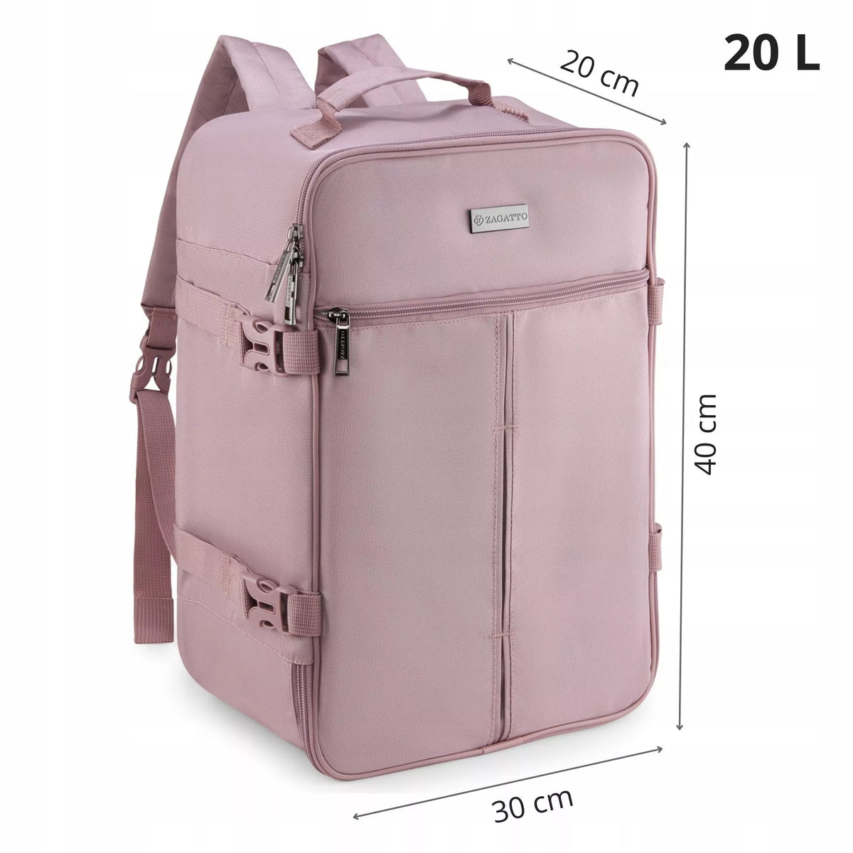 Lėktuvo kuprinė 40x30x20 kabininis turistinis bagažas