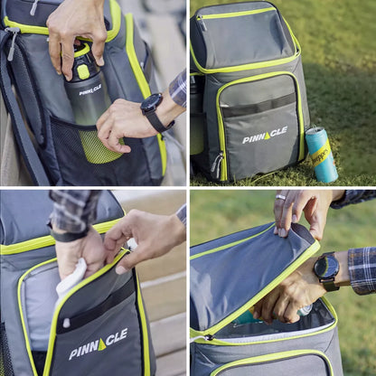 Izoliuota erdvios kuprinės tipo šaltkrepšis Pinnacle cooler TPX-5507 18,5 l, pilka