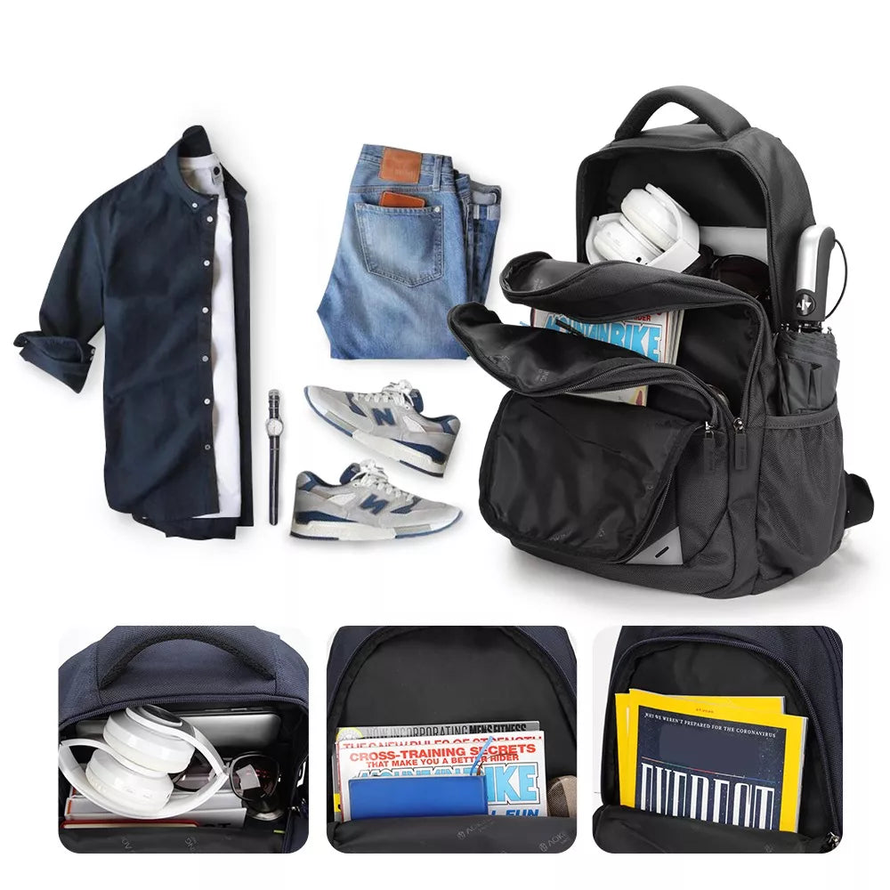 Miesto kuprinė AOKING, 20-40l, juoda