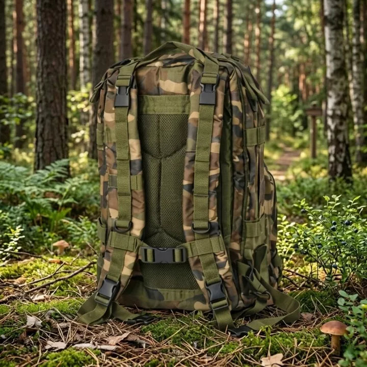 Karinė taktinė kuprinė, turistinė, kamufliažinė, 35L, išgyvenimo, Husarz