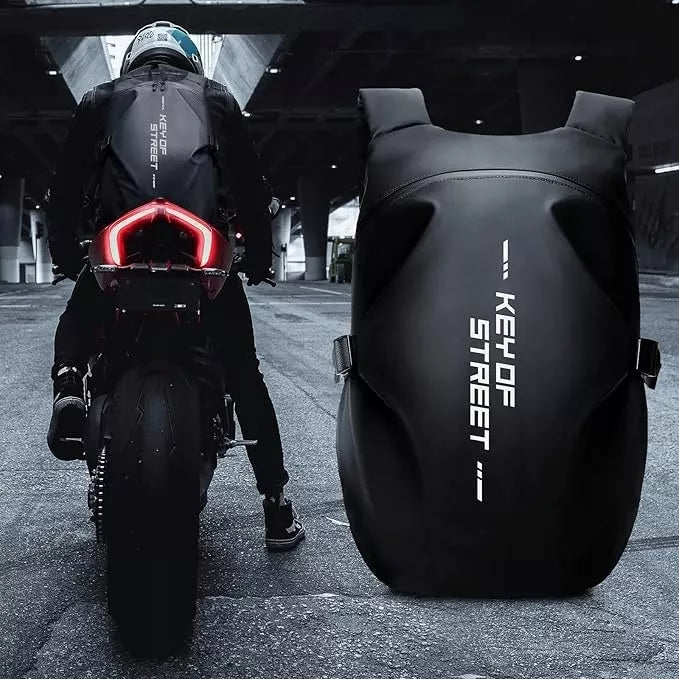 Motociklo kuprinė 40L, neperšlampama, skirta šalmui, kelioninė, sportinė