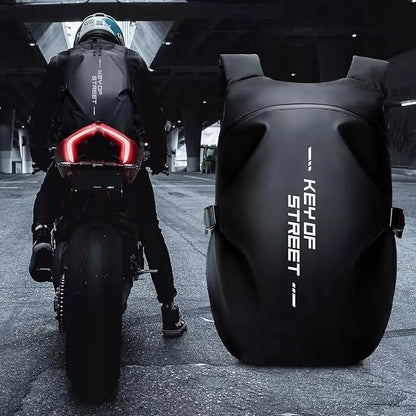 Motociklo kuprinė 40L, neperšlampama, skirta šalmui, kelioninė, sportinė