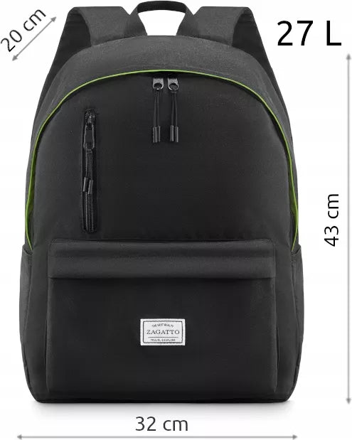 Kuprinė mokyklai, darbui, sportui, unisex, juoda