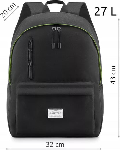Kuprinė mokyklai, darbui, sportui, unisex, juoda