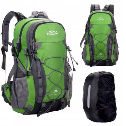 Traper 25 L kelioninė kuprinė žalia + 45 L lietaus uždangalas