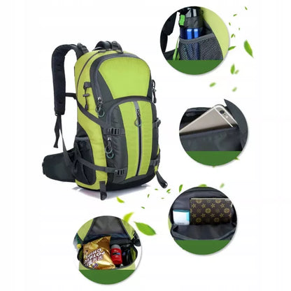 Turistinė kuprinė 40L Traper GREEN su lietaus uždangalu 45l M