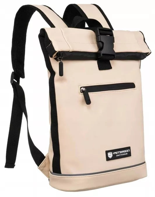 Vandeniui atspari kuprinė, smėlio spalvos