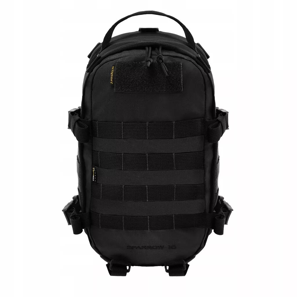 Wojskowy plecak taktyczny turystyczny Wisport Sparrow 16 l, czarny