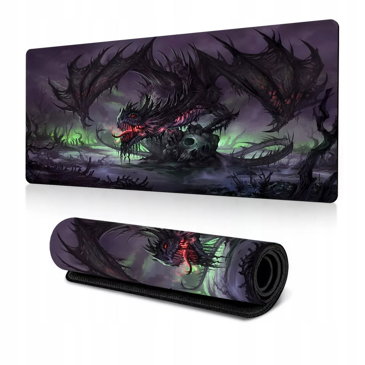SMOK DRAGON žaidimams skirta pelės kilimėlis ant stalo, atsparus vandeniui, XXXL 90x40cm