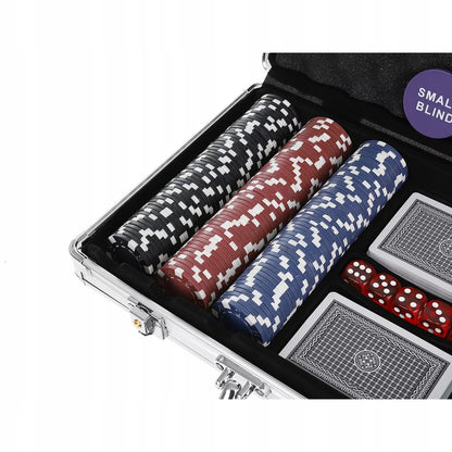 Pokerowy zestaw Malatec 300 żetonów w walizce