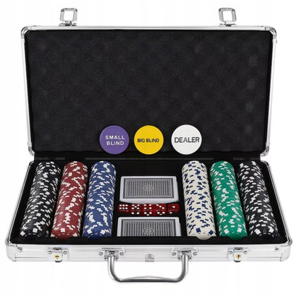 Pokerio rinkinys 300 žetonų su lagaminu