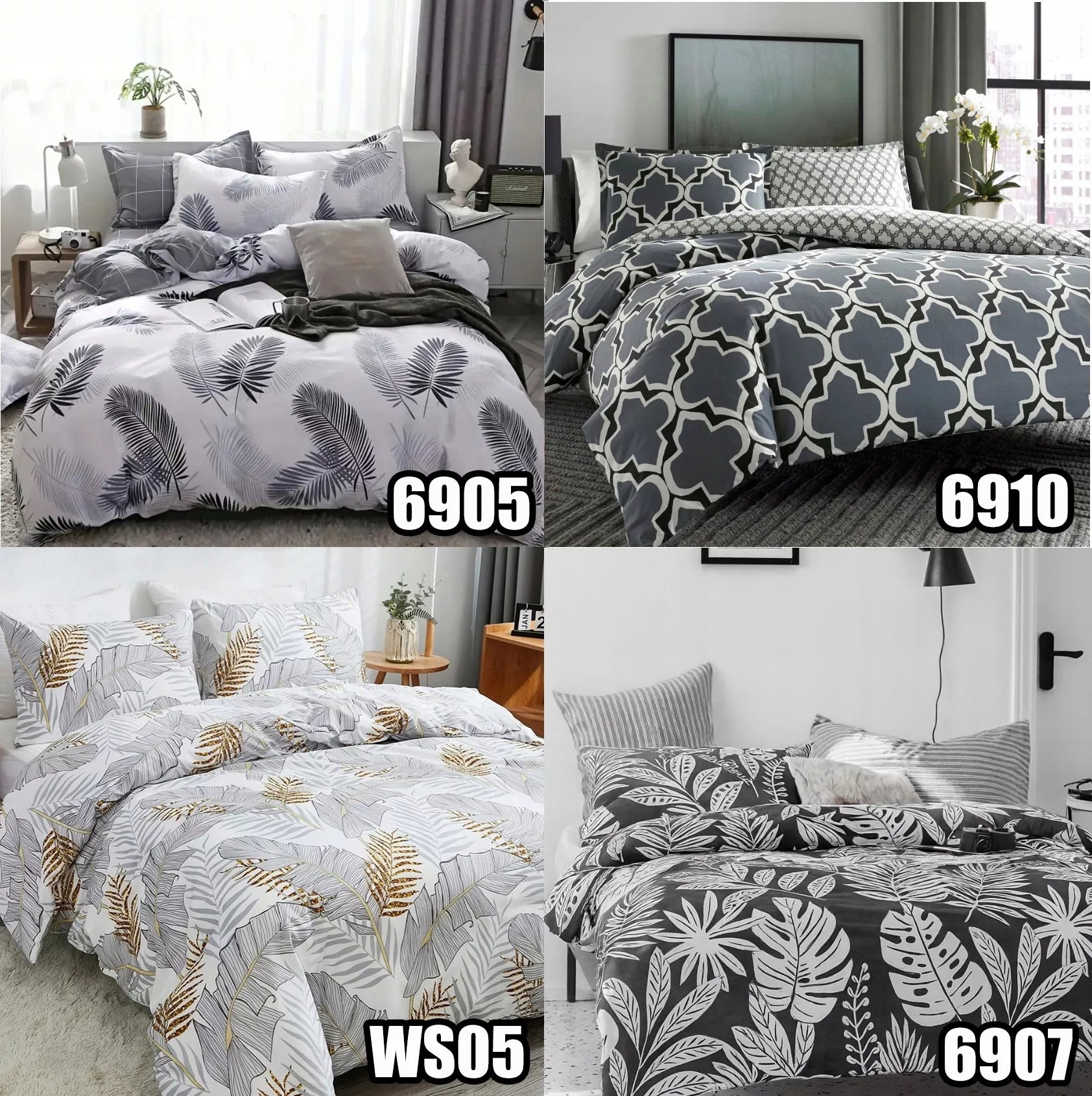 Patalynės komplektas 220x200 + 2 x 70x80 medvilninis satinas ĮVAIRIŲ RAŠTŲ PASIRINKIMAS