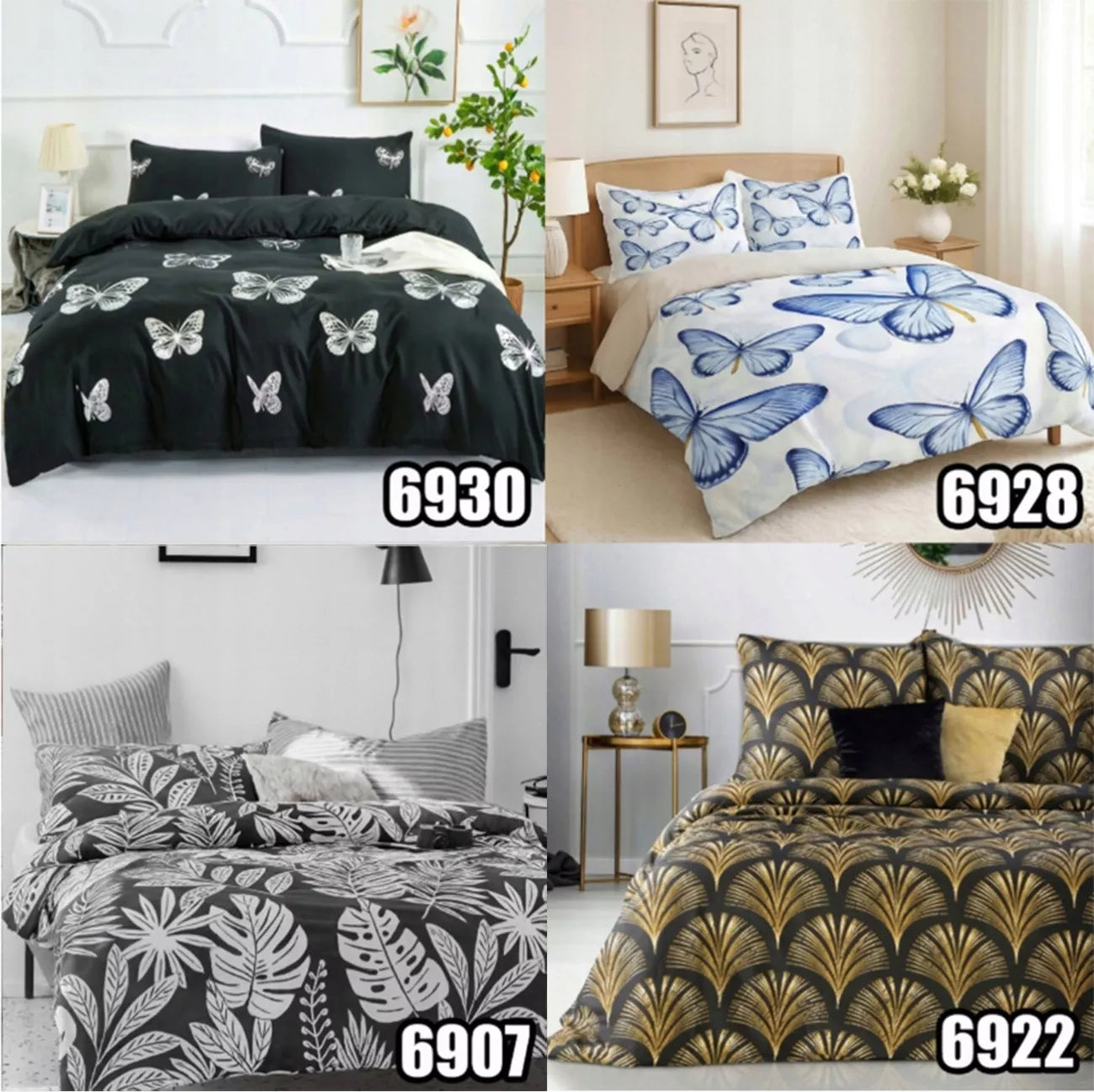 Patalynės komplektas 220x200 + 2 x 70x80 medvilninis satinas ĮVAIRIŲ RAŠTŲ PASIRINKIMAS
