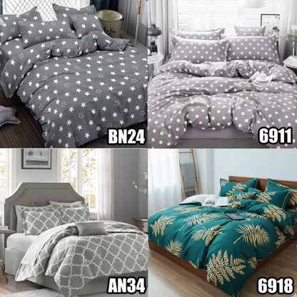 Patalynės komplektas 220x200 + 2 x 70x80 medvilninis satinas ĮVAIRIŲ RAŠTŲ PASIRINKIMAS